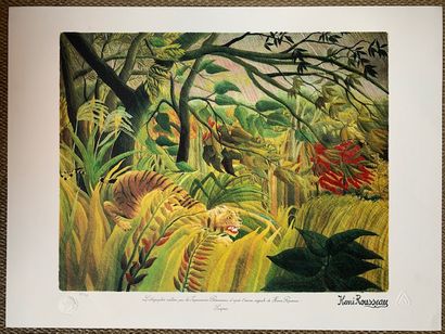 LE DOUANIER ROUSSEAU (1844-1910) (d'après).

-THE...