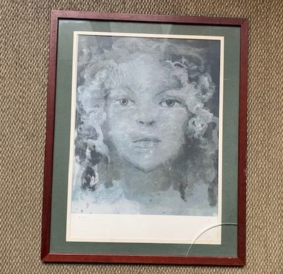 Léonor FINI (1907-1996):
WOMAN'S HEAD Lithograph,...