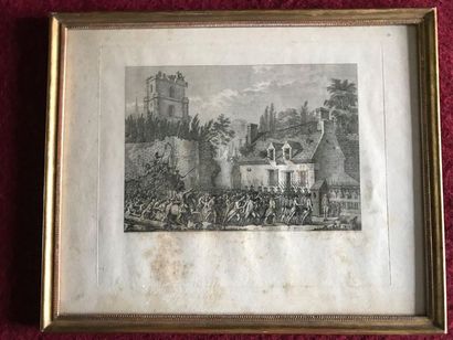 Batch of engravings: Henry de Bourbon, Academy...