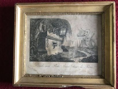 Batch of engravings: Henry de Bourbon, Academy...