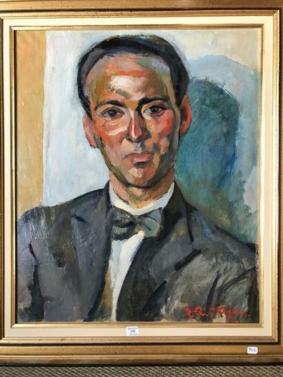 Paule QUILLIEN:
MAN WITH A FAIR COMPLEXION.
Oil...