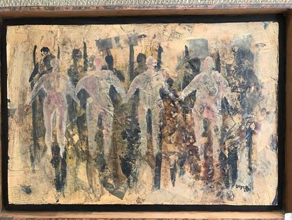 Diego VEGAZZI:FOULE.

Collage de papier journal...