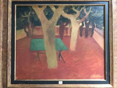 Maurice SAVIN (1894-1973):
LA TERRASSE.
Huile...