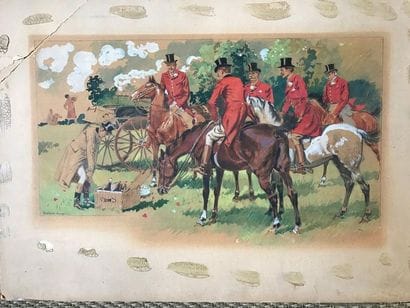 cole ANGLAISE VERS 1900:
CHASSE A COURRE,...