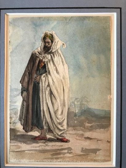 École ROMANTIQUE du XIXème:
HOMME EN DJELABA...