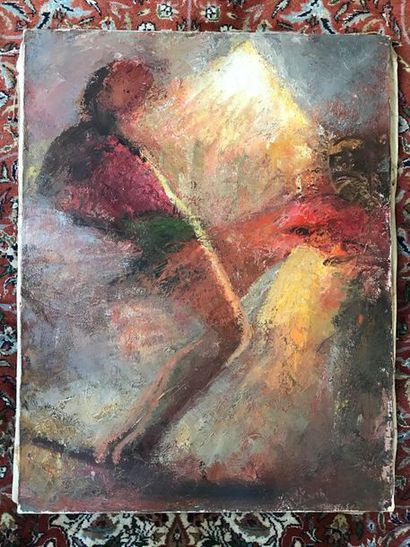 Jean TARGET (1910 - 1997):
DANSEUR.Huile...