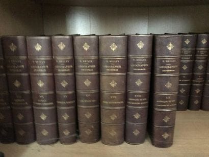 Set of bound books, some in series.