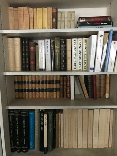 Set of bound books, some in series.