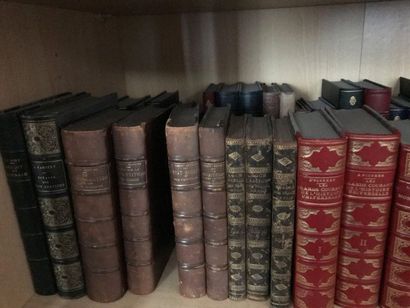Set of bound books, some in series.