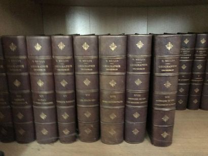 Set of bound books, some in series.