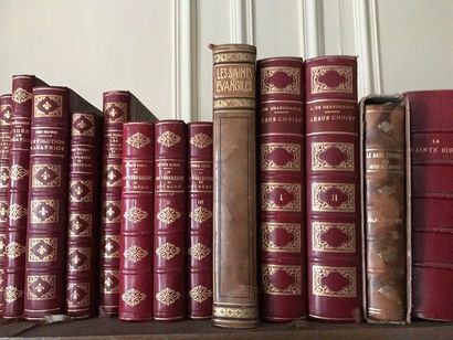 Set of bound books, some in series.