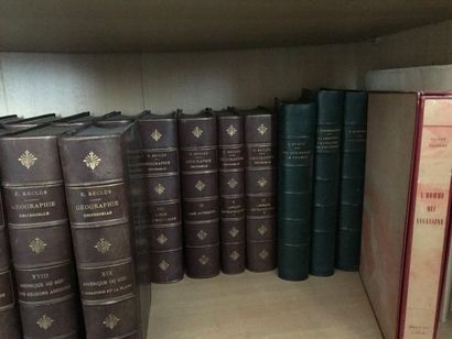 Set of bound books, some in series.