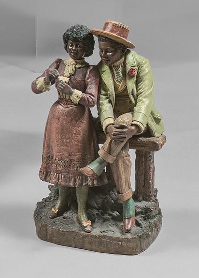 Dans le goût de GOLDSCHEIDER:
COUPLE EFFEUILLANT...