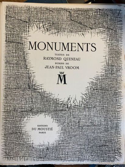 QUENEAU (Raymond).

Monuments. Paris, éd....