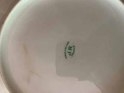 White porcelain fish serving platter with...