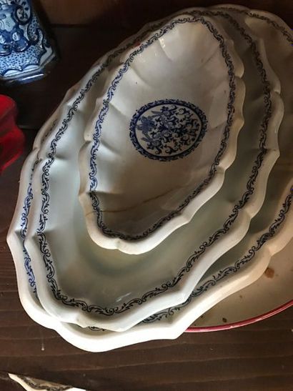 Gien.
Earthenware dinner service part, with...