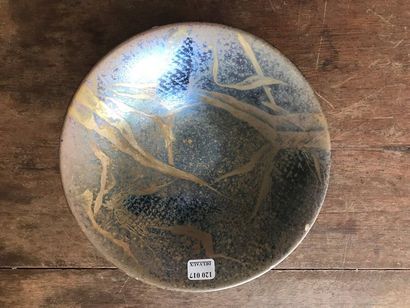 MASSIER
-Golfe-Juan. Earthenware bowl with...