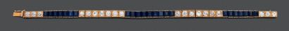 Bracelet articulé en or jaune 18K (750),...