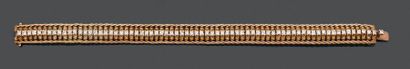 Bracelet articulé en or jaune 18K (750),...