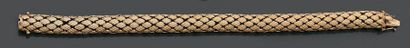 Bracelet souple en or jaune 18K (750), les...