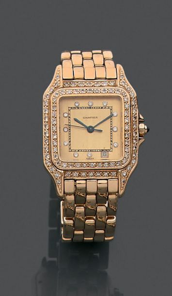Montre-bracelet de dame en or jaune 18K (750),...