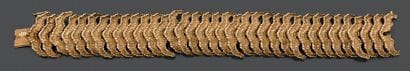 Bracelet articulé en or jaune 18K (750),...