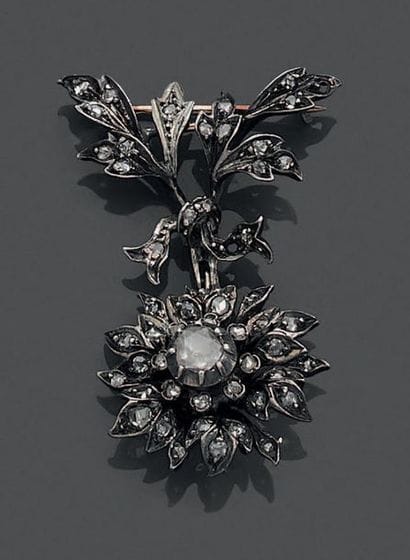 Broche articulée en or jaune 18K (750) et...