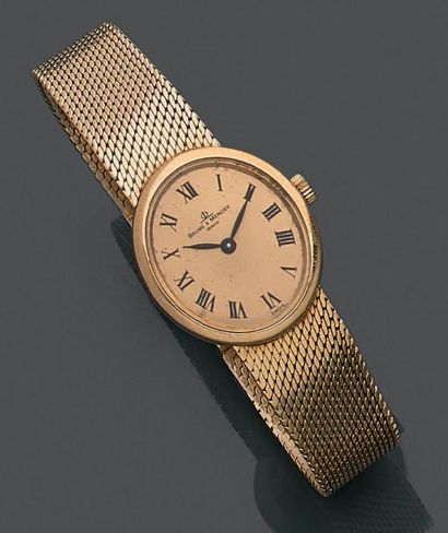 Montre bracelet de dame en or jaune 18K (750),...