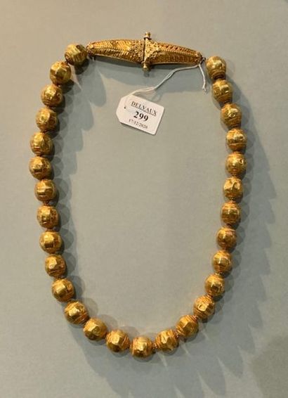 Collier en or jaune 14K (585), constitué...