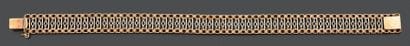 Bracelet souple en or jaune 18K (750), les...