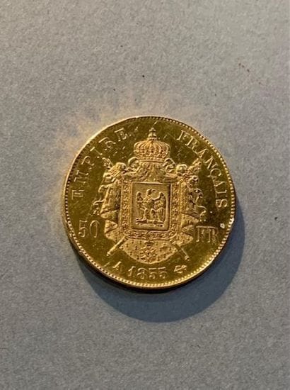 FRANCE.Une pièce en or jaune de cinquante...