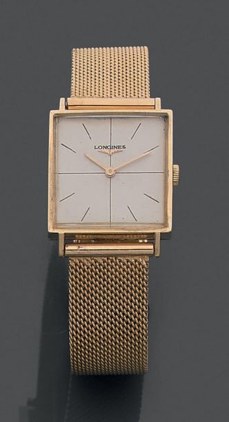 Montre-bracelet d'homme en or jaune 18K (750),...