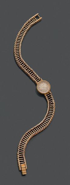 Montre-bracelet de dame en or jaune 18K (750),...