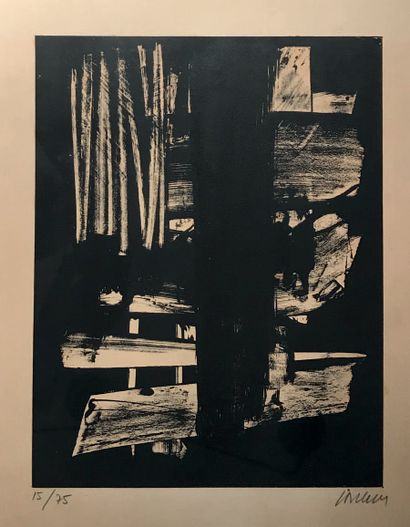 Pierre SOULAGES (né en 1919) :
LITHOGRAPHY...