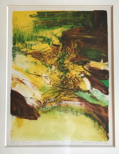 ZAO WOU-KI (1921-2013) :
COMPOSITION. 
Lithograph...