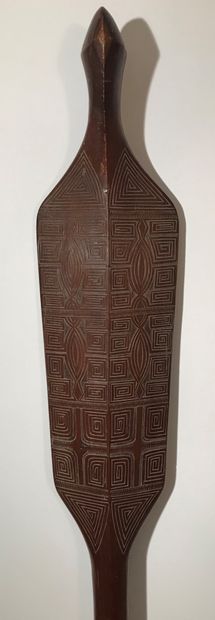 Curiosity paddle. Marquesas Islands. 
L.:...