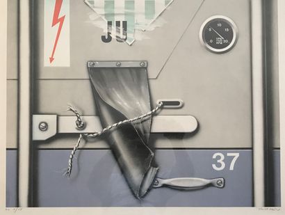 Peter KLASEN (né en 1935) :
JU 37. 
Lithograph...