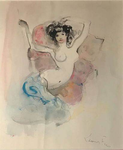 Leonor FINI (1907-1966) :
MODEL. 
India ink...