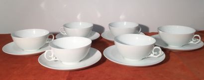 Royal Copenhague.
Six tasses à thé et leur...