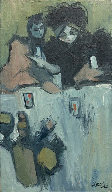 Fikret MOUALLA (1903-1967) :
AU CAFÉ, 1944....