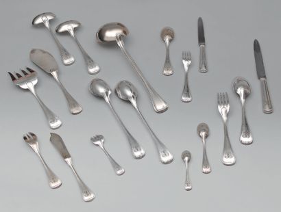 
Service de couverts en argent (950), modèle...