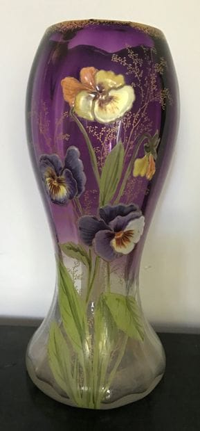 CLICHY vers 1900.
Baluster shaped vase made...