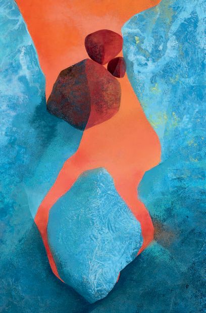 ATELIER JACQUES FOUGEIROL
ASTEROIDS. 
 Gouache...