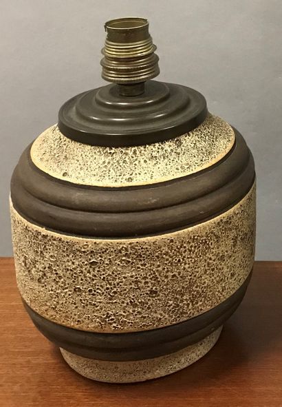KERAMOS :
Granite beige ceramic lamp base...