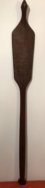 Curiosity paddle. Marquesas Islands. 
L.:...