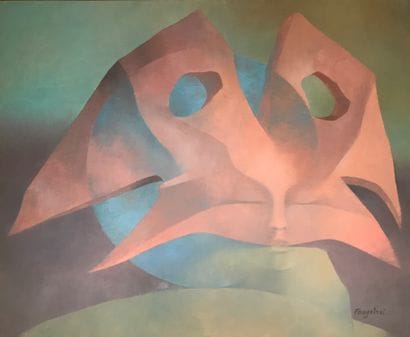 ATELIER JACQUES FOUGEIROL
ROSE MASK. 
Oil...
