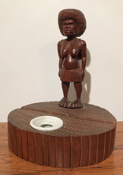 Inkwell (craft). Kanak people. 
New Caledonia....
