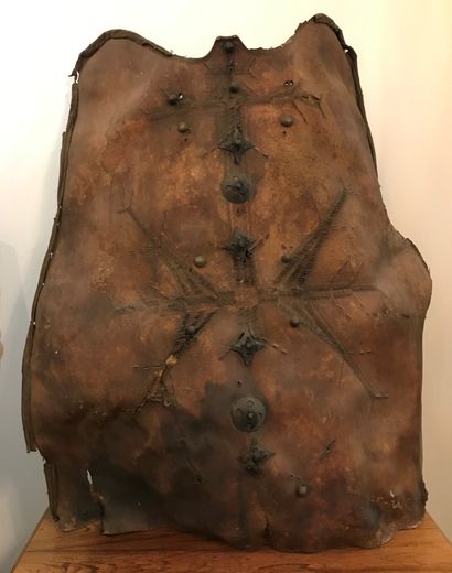 Skin shield. Tuareg people. Niger. 
H.: 80...