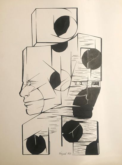ATELIER JACQUES FOUGEIROL
Set of four inks...