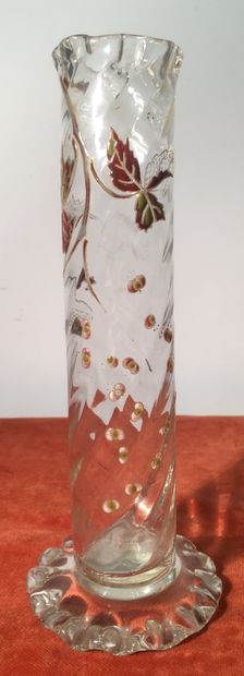 ÉMILE GALLE (1846-1904).
Small cornet vase...